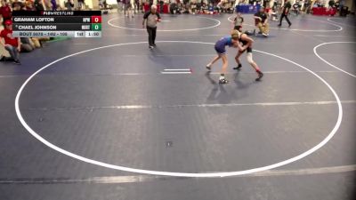 14U - 105 lbs Champ. Round 2 - Graham Lofton, New Prague Wrestling vs Chael Johnson, New Ulm Rolling Thunder