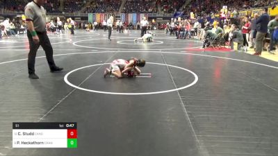 51 lbs Quarterfinal - Cora Studd, Canon McMillan vs Peyton Heckathorn, Cranberry