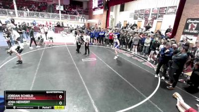 132 lbs Quarterfinal - Josh Neiwert, Mead vs Jordan Schield, Coeur D`Alene High School