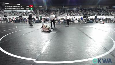 80 lbs Final - Heston Klinglesmith, Perry Wrestling Club vs Isaias `Mighty Mouse Galindo, Prodigy NDT