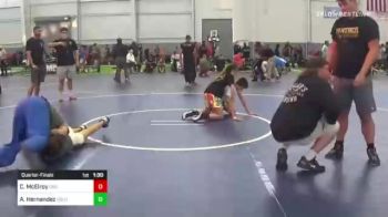 88 lbs Quarterfinal - Caleb McElroy, Driller WC vs Aidan Hernandez, Gold Rush