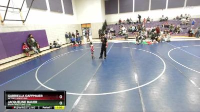 42-47 lbs Semifinal - Gabriella Gappmaier, Victory Wrestling vs Jacqueline Bauer, Bruin Wrestling Club