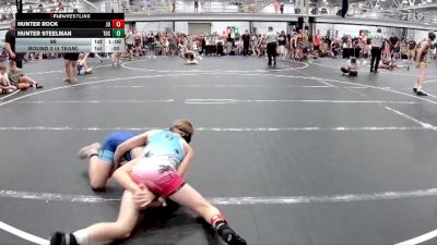96 lbs Round 7 (8 Team) - Hunter Rock, Journeymen Uprising vs Hunter Steelman, The Outsiders Squeeze