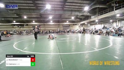 175 lbs Quarterfinal - JORDAN MCKINNEY, Team Tulsa Wrestling Club vs Santiago Cabrera, Slam Academy