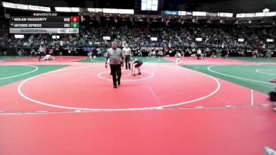 126 lbs Quarterfinal - Nolan Haggerty, WSW1 vs Jayden Spiess, DWC3