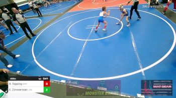 49 lbs Quarterfinal - Stetson Topping, Smith Wrestling Acadmey vs Ezra Zimmerman, Lions Wrestling Academy