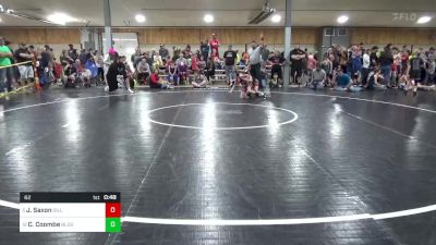 62 lbs Round Of 16 - Jaxon Saxon, Gillett vs Crue Coombe, Bloomsburg