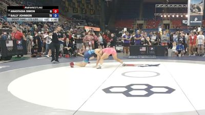170 lbs Champ. Rd Of 32 - Anastasia Simon, Iowa vs Sally Johnson, Tennessee