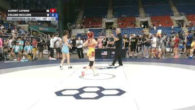 95 lbs Cons. Sub-rd Of 32 - Audrey Layman, New Mexico vs Collins McClure, Oklahoma