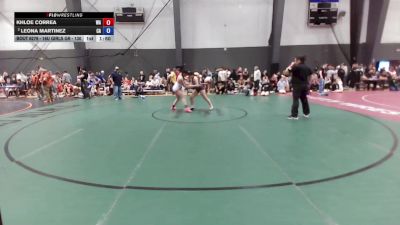 16U Girls GR - 130 lbs Semis - Khloe Correa, WA vs Leona Martinez, CA