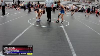 138 lbs Round 1 (8 Team) - Liana Samuel, Central Pennies Grit vs Marianna Puzycki, Validus WC