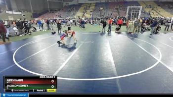 100 lbs Cons. Round 3 - Aiden Hahn, MO vs Jackson Soney, IL