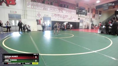 120 lbs Cons. Round 2 - Sophia Nunez, Ventura vs Abby Torres, El Rancho