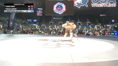 285 lbs Champ. Rd Of 16 - Kade West, Washington vs Noah Larios, California