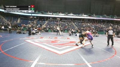 7A - 185 lbs Cons. Semi - Erykah Kirkley, Independence High School vs Izzy Dvorak, McDowell High School