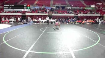 125 lbs Round 5 - 1st, 3rd, 5th, And 7th - Siena Lal, Allen vs Hailey Allen, Katy Cinco Ranch