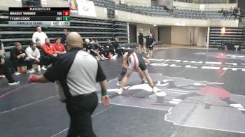 215 lbs Finals (8 Team) - Tyler Cook, Centennial, MN vs Bradly Tanner, Pierz, MN