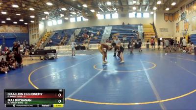 132 lbs Round 4 (8 Team) - Iraj Buchanan, Bu-Creek-Burg vs Diaaeldin Elghonemy, Kowboy Jakes