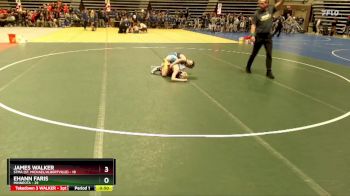 93 lbs Finals (8 Team) - JAMES WALKER, STMA (St. Michael/Albertville) vs Ehann Faris, Minneota
