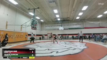 113 lbs Semifinal - Teague Duncan, Buffalo vs Jonathan Hine, Powell