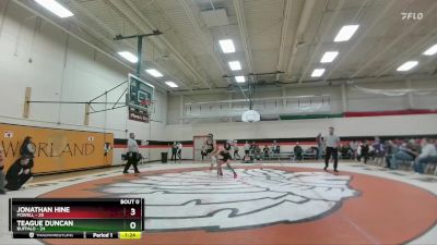 113 lbs Semifinal - Teague Duncan, Buffalo vs Jonathan Hine, Powell