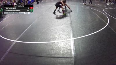 90 lbs Champ. Round 2 - James Baughman, Trojan Wrestling Club vs Taylor Hunt, Nebraska Boyz