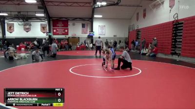 Quarterfinal - Jett Dietrich, Keokuk Kids Wrestling Club vs Arrow Blackburn, Champions Wrestling Club