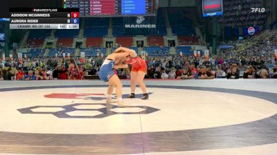 115 lbs Champ. Rd Of 128 - Addison McGinness, IA vs Aurora Rider, ID