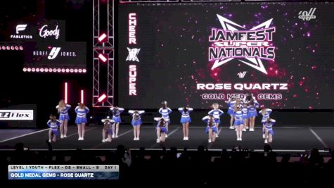 Gold Medal Gems - Rose Quartz [2026 L1 Youth - Flex - D2 - Small - B DAY 1] 2026 JAMfest Cheer Super Nationals