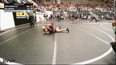 98-107 lbs Rr Rnd 1 - Rito Gurrola Jr, Dodge City Wrestling Academy vs Mia Ortega, Tulsa Blue T Panthers