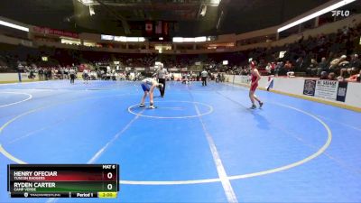 126 lbs Champ. Round 1 - Henry Ofeciar, Tuscon Badgers vs Ryden Carter, Camp Verde