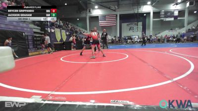 80 lbs Rr Rnd 1 - Brycen Grippando, HURRICANE WRESTLING ACADEMY vs Jackson Graham, Raw Wrestling Club