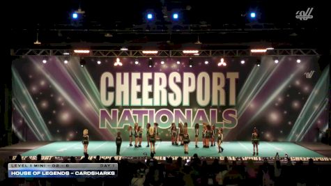House of Legends - CARDSHARKS [2026 L1 Mini - D2 - B Day 1] 2026 CHEERSPORT National All Star Cheerleading Championship