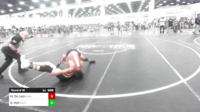 144 lbs Round Of 32 - MichaelAngelo De Leon, Oakdale, Wrestling vs Devon Holt, Westside Wrestling