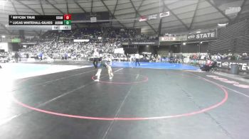 Boys 4A 165 lbs 7th Place Match - Brycen True, Issaquah vs Lucas Whitehall-Gilkes, Auburn