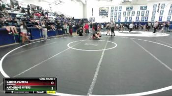 140 lbs Cons. Round 3 - Katherine Myers, Charter Oak vs Karina Camera, San Dimas