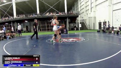 130 lbs Round 2 (6 Team) - Lauren Mobley, Ohio Red vs Naima Rodriguez, Virginia