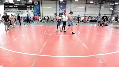 126 lbs Rr Rnd 3 - Declan Gilbert, Brady Strong vs Justin Woolard, Team RJN