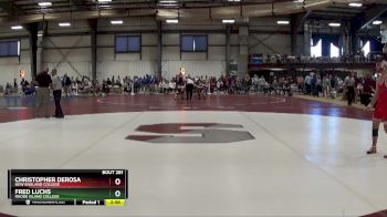 125 lbs Cons. Semi - Christopher DeRosa, New England College vs Fred Luchs, Rhode Island College