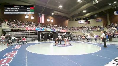 1A 157 lbs Quarterfinal - Colton Barnes, Milford vs Talon Brooks, Monument Valley