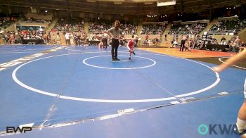 52 lbs Consi Of 8 #1 - Fredrick Ahrberg, Cushing Tigers vs Cainen Sitzman, Tulsa Blue T Panthers