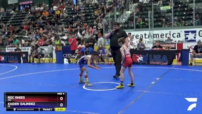 63 lbs Quarterfinal - Roc Rhees, MO vs Kaiden Galindez, MI