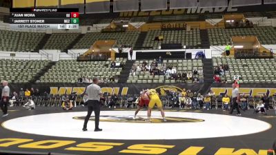 285 lbs 1st Place Match - Jarrett Stoner, Missouri vs Juan Mora, Oklahoma