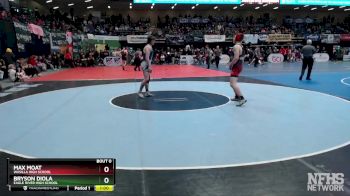 171 lbs 5th Place Match - Bryson Diola, Eagle River High School vs MAX MOAT, Wasilla High School