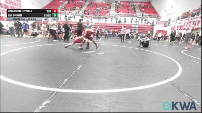 85 lbs Consi Of 8 #2 - Granger Howell, Tecumseh Youth Wrestling vs Eli Bright, Del City Little League Wrestling