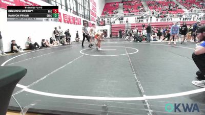 120 lbs Quarterfinal - Brayden Merritt, NGC vs Kanyon Fryar, Choctaw Ironman