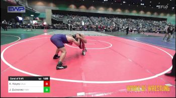 160 lbs Consi Of 8 #1 - Kyle Hayes, Calaveras vs Jason Quinonez, Tokay Wrestling Club