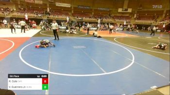 50 lbs 5th Place - Ryan Cole, Capital City Jr Wrestling vs Victor Guerrero Jr., Duran WC