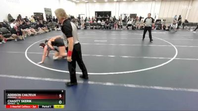 130 lbs Round 3 (6 Team) - Addison Cailteux, Minooka vs Chasity Skerik, Bemidji