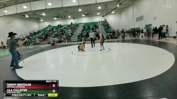 145 lbs Quarterfinal - Tawny Bertolini, Greybull/Riverside vs Lila Callister, Mountain View